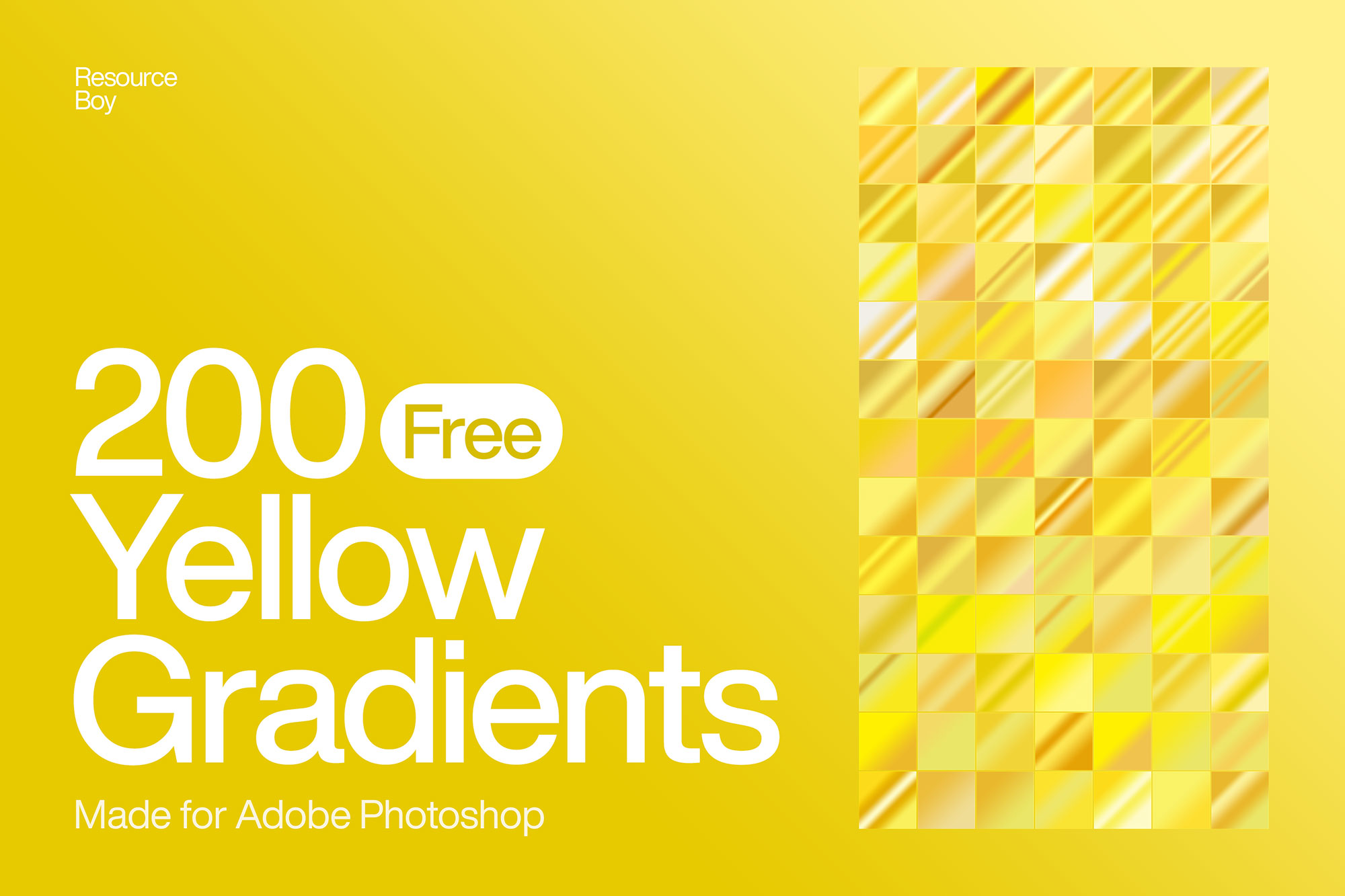 200 Free Yellow Photoshop Gradients