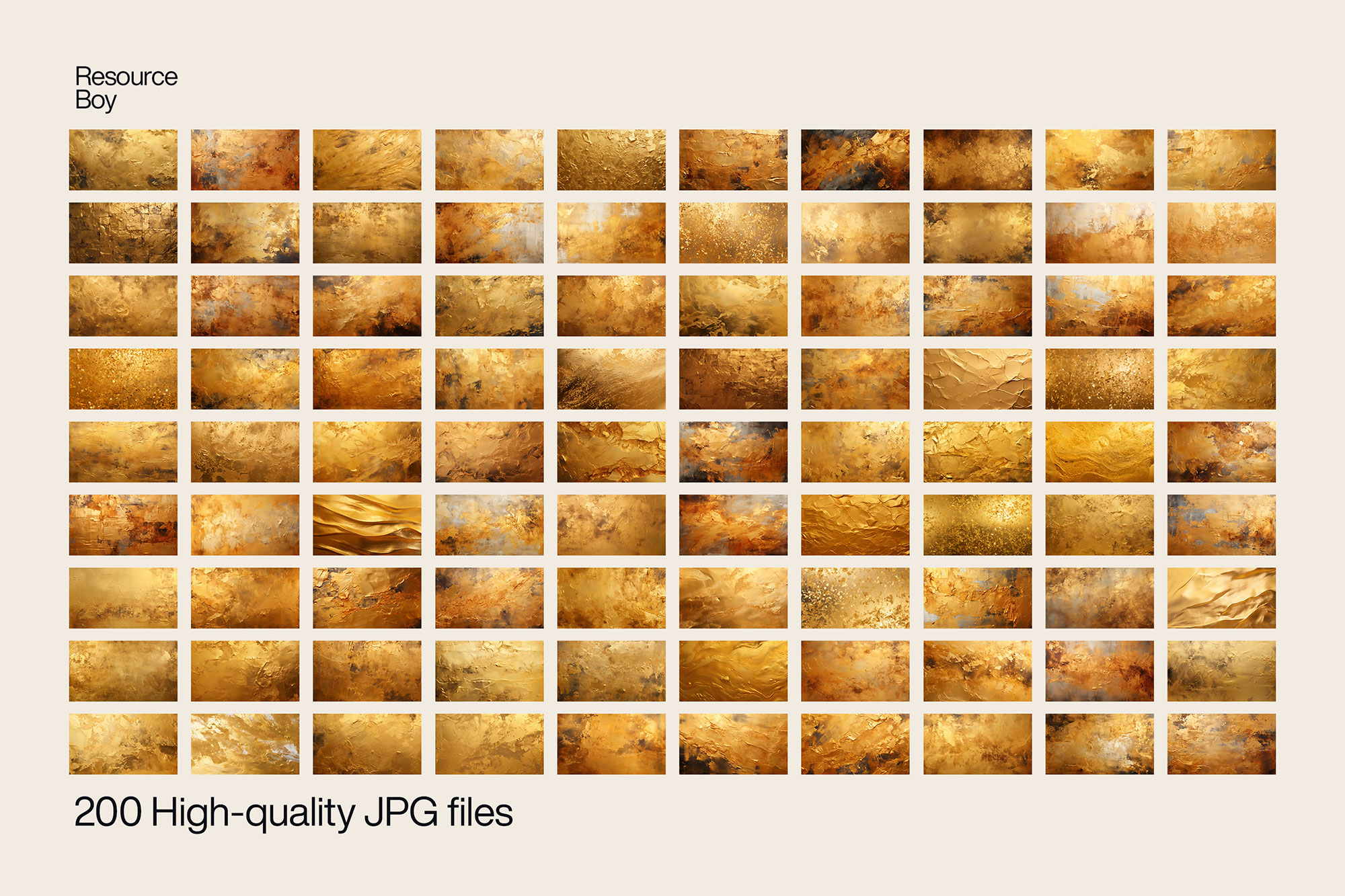 200 Free Gold Textures / Backgrounds [4k resolution]